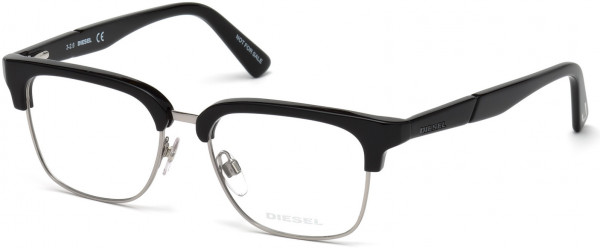 Diesel DL5247 Eyeglasses, 001 - Shiny Black