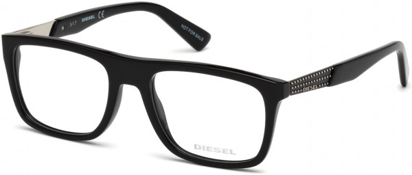 Diesel DL5262 Eyeglasses, 001 - Shiny Black