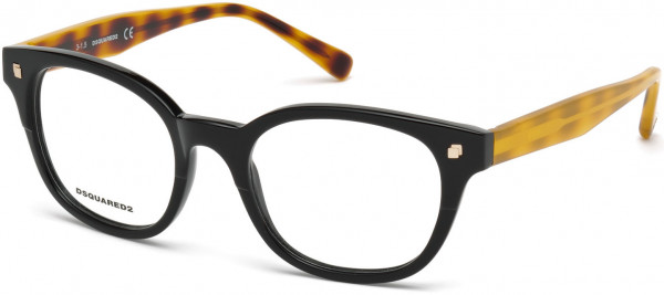 Dsquared2 DQ5180 Oxford Eyeglasses, 001 - Shiny Black