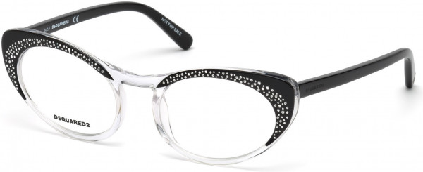 Dsquared2 DQ5224 Eyeglasses, 003 - Black/crystal