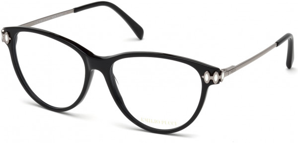Emilio Pucci EP5055 Eyeglasses, 001 - Shiny Black