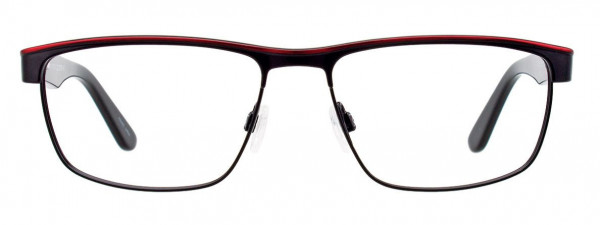 Greg Norman GN275 Eyeglasses, 090 - Satin Black & Red