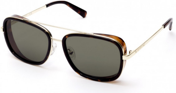 Kenneth Cole New York KC7221 Sunglasses, 56N - Havana/other / Green Lenses