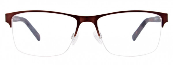 Takumi TK1046 Eyeglasses, 010 - Satin Dark Brown & Steel