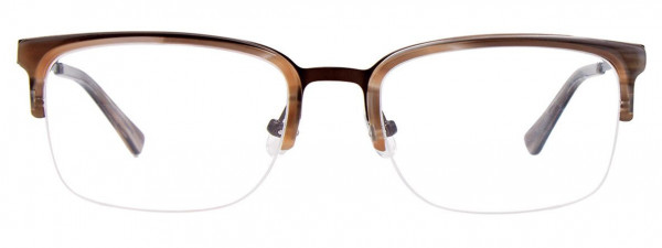 Takumi TK1036 Eyeglasses, 010 - Satin Dark Brown & Marbled Brown