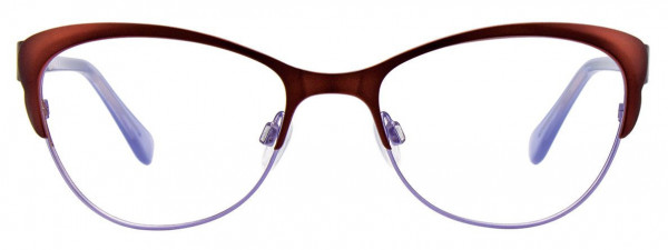 Takumi TK1027 Eyeglasses, 010 - Satin Brown & Lilac