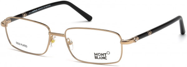 Montblanc MB0525 Eyeglasses, 033 - Gold/other