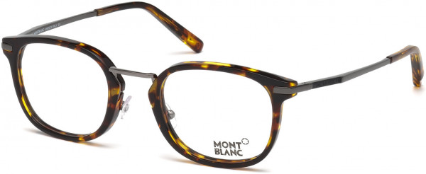 Montblanc MB0671 Eyeglasses, 055 - Coloured Havana