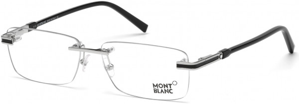 Montblanc MB0679 Eyeglasses, 016 - Shiny Palladium