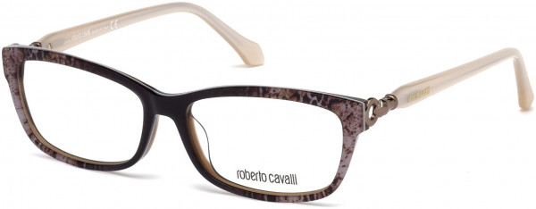 Roberto Cavalli RC5012 Aulla Eyeglasses, 050 - Dark Brown/other