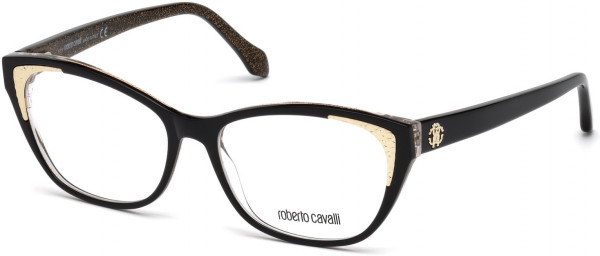 Roberto Cavalli RC5033 Capannori Eyeglasses, 001 - Shiny Black