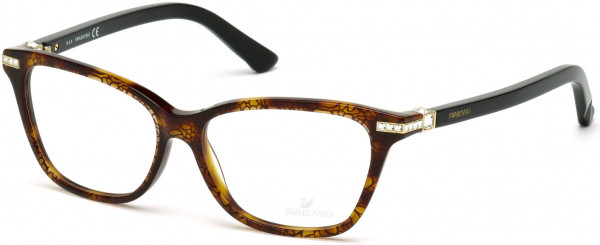 Swarovski SK5153 Fame Eyeglasses, 056 - Havana/other