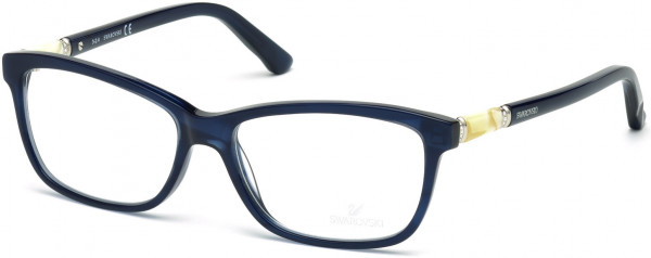 Swarovski SK5158 Flame Eyeglasses, 090 - Shiny Blue