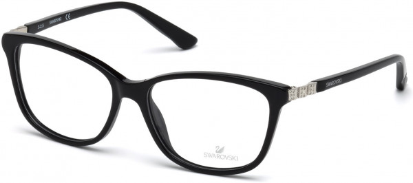 Swarovski SK5185 Gilberta Eyeglasses, 001 - Shiny Black