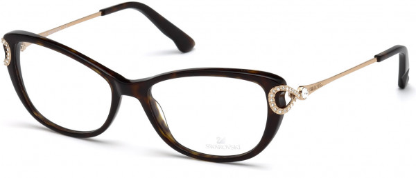 Swarovski SK5188 Gote Eyeglasses, 052 - Dark Havana