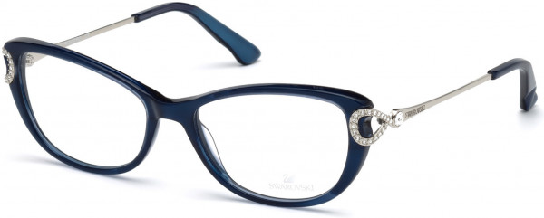 Swarovski SK5188 Gote Eyeglasses, 090 - Shiny Blue