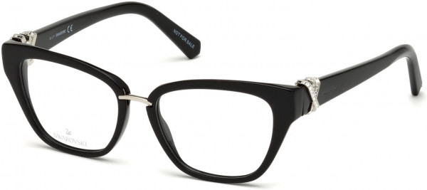 Swarovski SK5251 Eyeglasses, 001 - Shiny Black