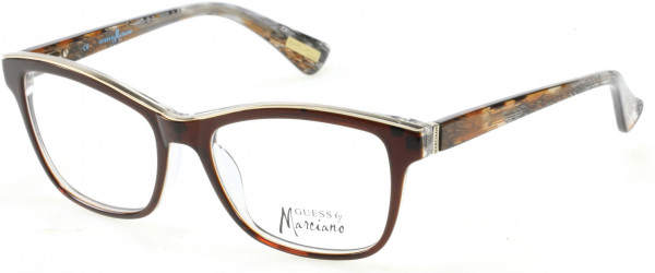 GUESS by Marciano GM0246 Eyeglasses, D96 - Brown
