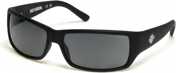 Harley-Davidson HD0860X Sunglasses, 02D - Matte Black / Smoke Polarized