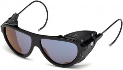 Moncler ML0004 Moncler Noir Sunglasses, 01Z - Shiny Black  / Gradient Or Mirror Violet