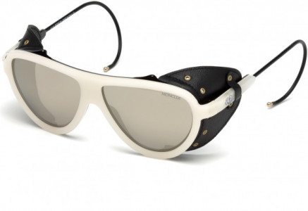 Moncler ML0004 Moncler Noir Sunglasses, 25G - Ivory / Brown Mirror