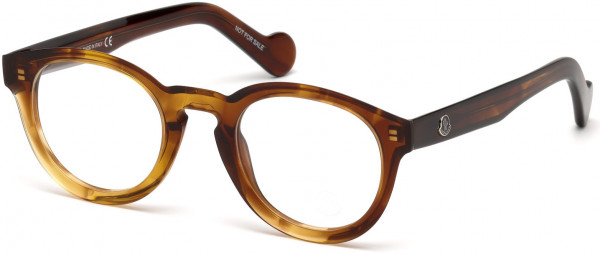 Moncler ML5006 Eyeglasses, 045 - Shiny Light Brown