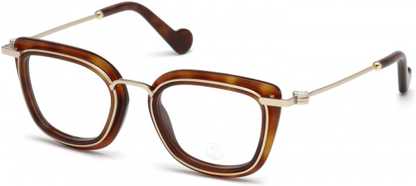 Moncler ML5008 Eyeglasses, 053 - Blonde Havana