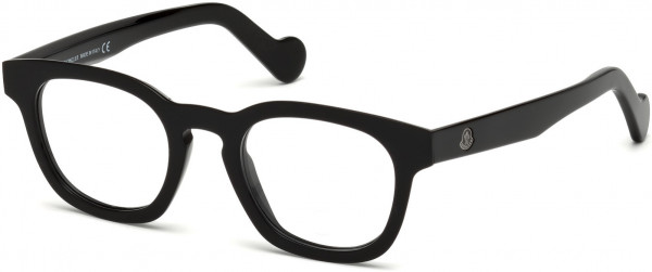 Moncler ML5017 Eyeglasses, 001 - Shiny Black