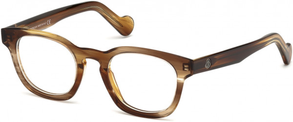 Moncler ML5017 Eyeglasses, 047 - Light Brown/other