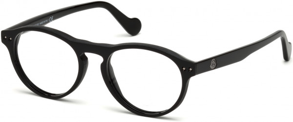 Moncler ML5022 Eyeglasses, 001 - Shiny Black