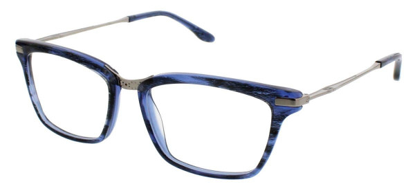 BCBGMAXAZRIA MEERA Eyeglasses, Blue Horn