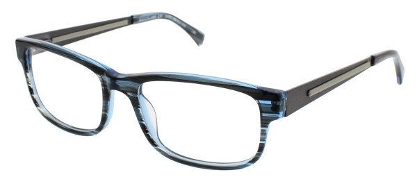 ClearVision TREMONT PARK Eyeglasses, Blue Horn