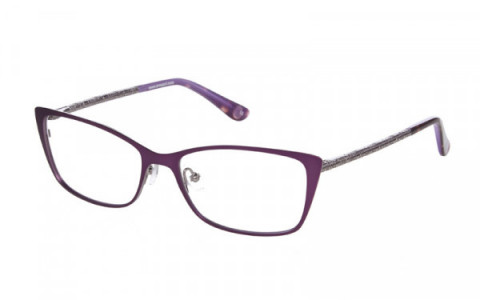 Anna Sui AS224 Eyeglasses, 757 Purple/Light Gunmetal