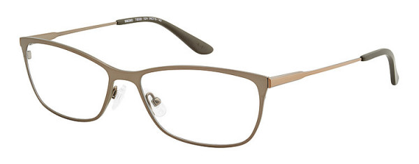 Seiko Titanium T6508 Eyeglasses, 52A Light Brown / Copper