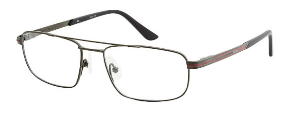 Seiko Titanium T6012 Eyeglasses, 94E Semi matt Charcoal / Red