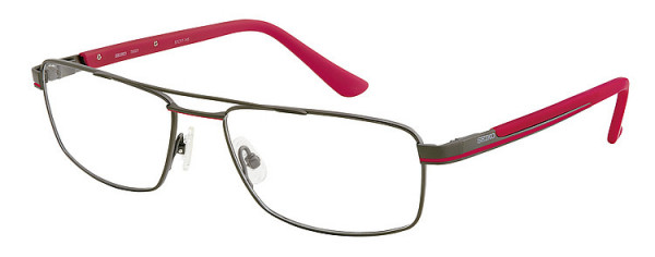 Seiko Titanium T6001 Eyeglasses, 94E Semi matt Charcoal / Red