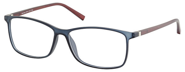 Seiko Titanium S2016 Eyeglasses, 532 Black - Redish Brown