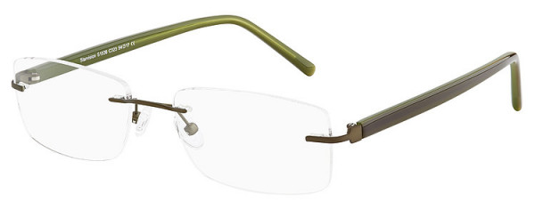 Seiko Titanium S1036 Eyeglasses, 323 Dark Green - Green