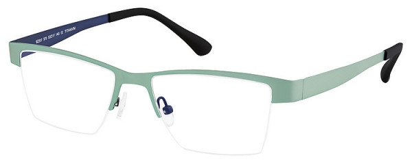 Seiko Titanium SZ207 Eyeglasses, 370 Green - Dark Blue