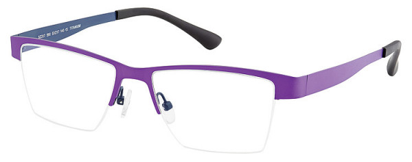 Seiko Titanium SZ207 Eyeglasses, 590 Purple - Dark Blue
