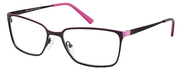 Seiko Titanium SZ206 Eyeglasses, 487 Charcoal semi matt / Light Pink