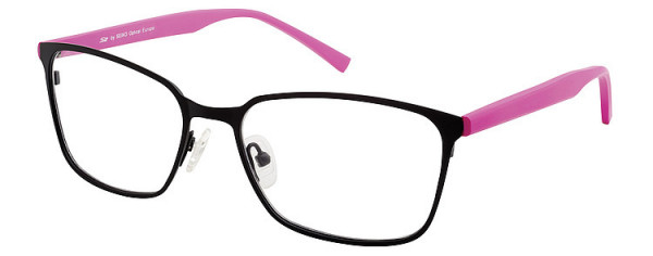 Seiko Titanium SZ204 Eyeglasses, 377 Black semi matt / Pink