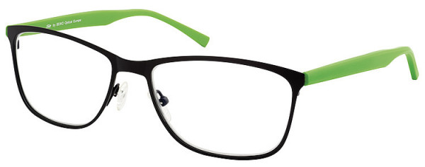 Seiko Titanium SZ202 Eyeglasses, 372 Black semi matt / Green