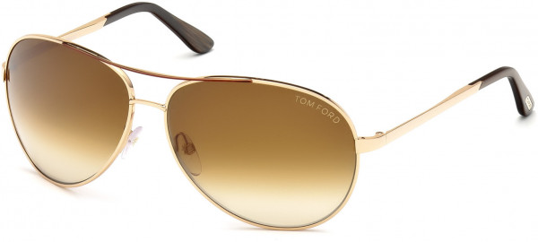 Tom Ford FT0035 Charles Sunglasses, 772 - Gold