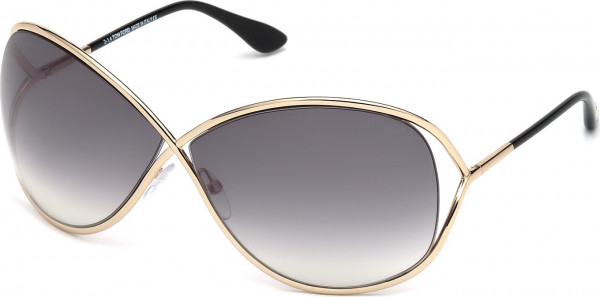 Tom Ford FT0130 MIRANDA Sunglasses, 28B - Shiny Rose Gold / Shiny Rose Gold