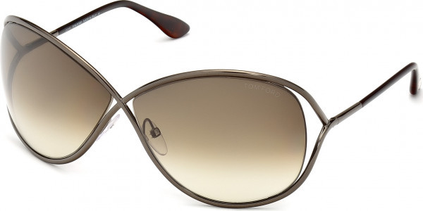 Tom Ford FT0130 MIRANDA Sunglasses, 36F - Shiny Dark Bronze / Shiny Dark Bronze