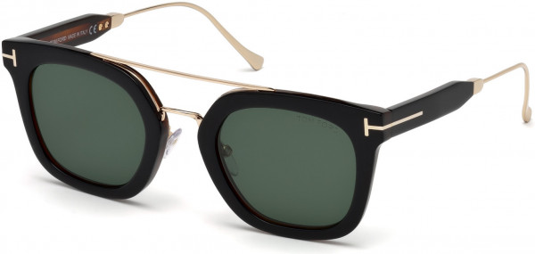 Tom Ford FT0541 Alex-02 Sunglasses, 05N - Black/other / Green