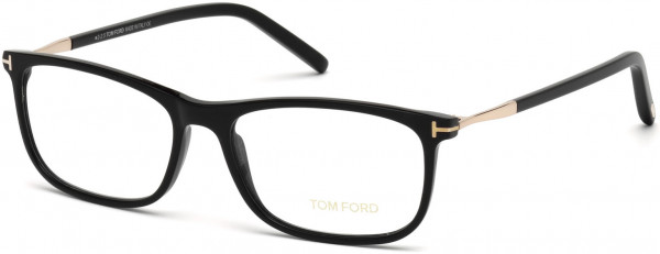 Tom Ford FT5398-F Eyeglasses, 001 - Shiny Black