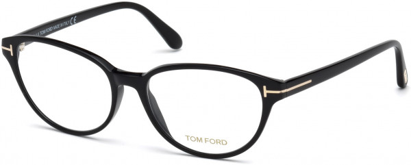 Tom Ford FT5422-F Eyeglasses, 001 - Shiny Black