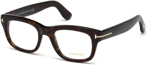 Tom Ford FT5472 Eyeglasses, 052 - Shiny Dark Havana, Shiny Rose Gold 